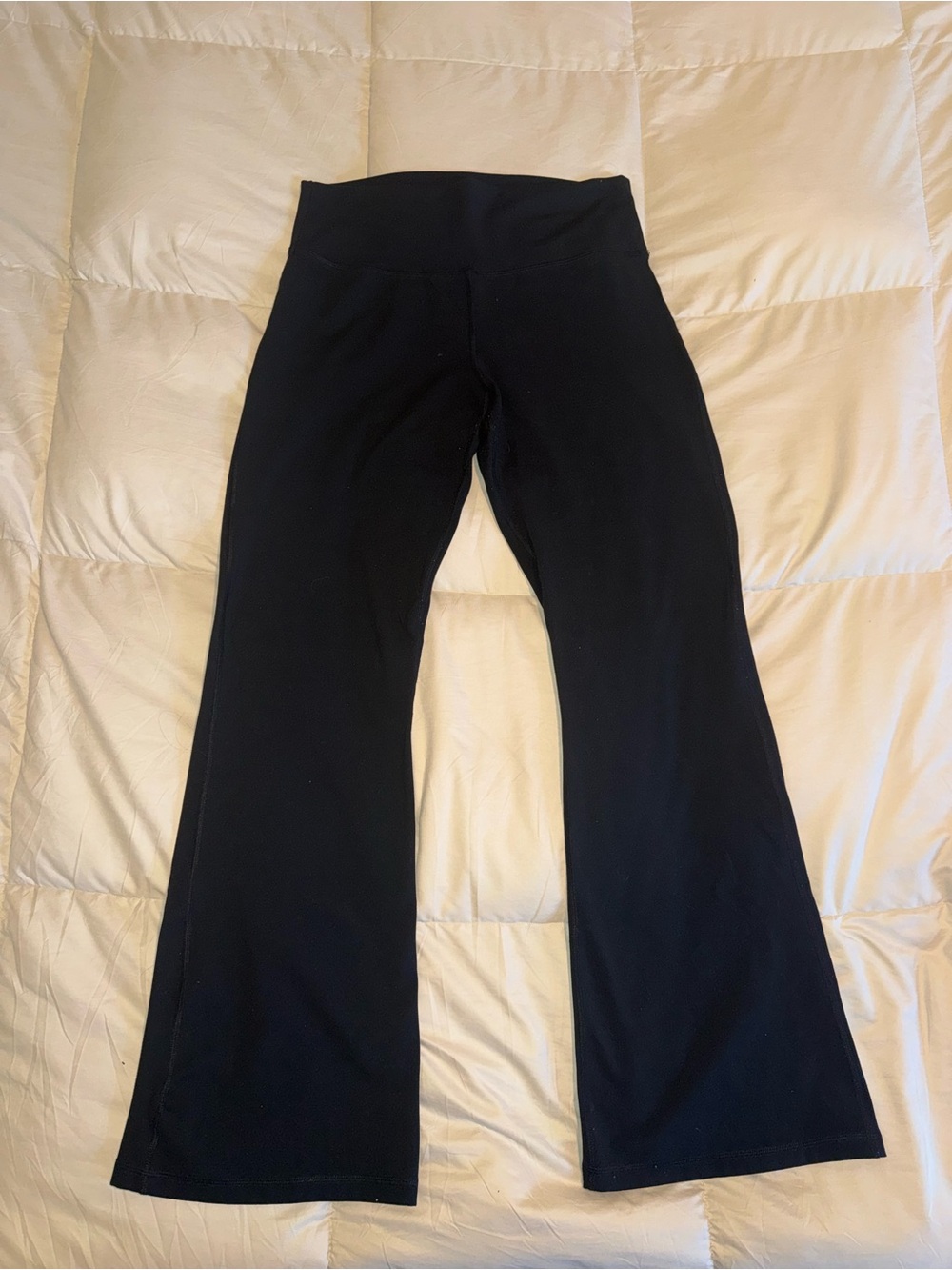 Champion Black Flared Leggings with Wide Waistband